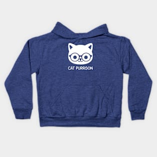 Cat Purrson Kids Hoodie